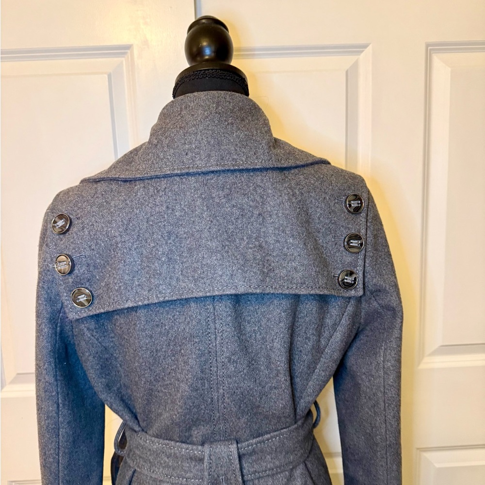 Kenneth Cole New York Charcoal Trench Coat - Picture 5 of 12